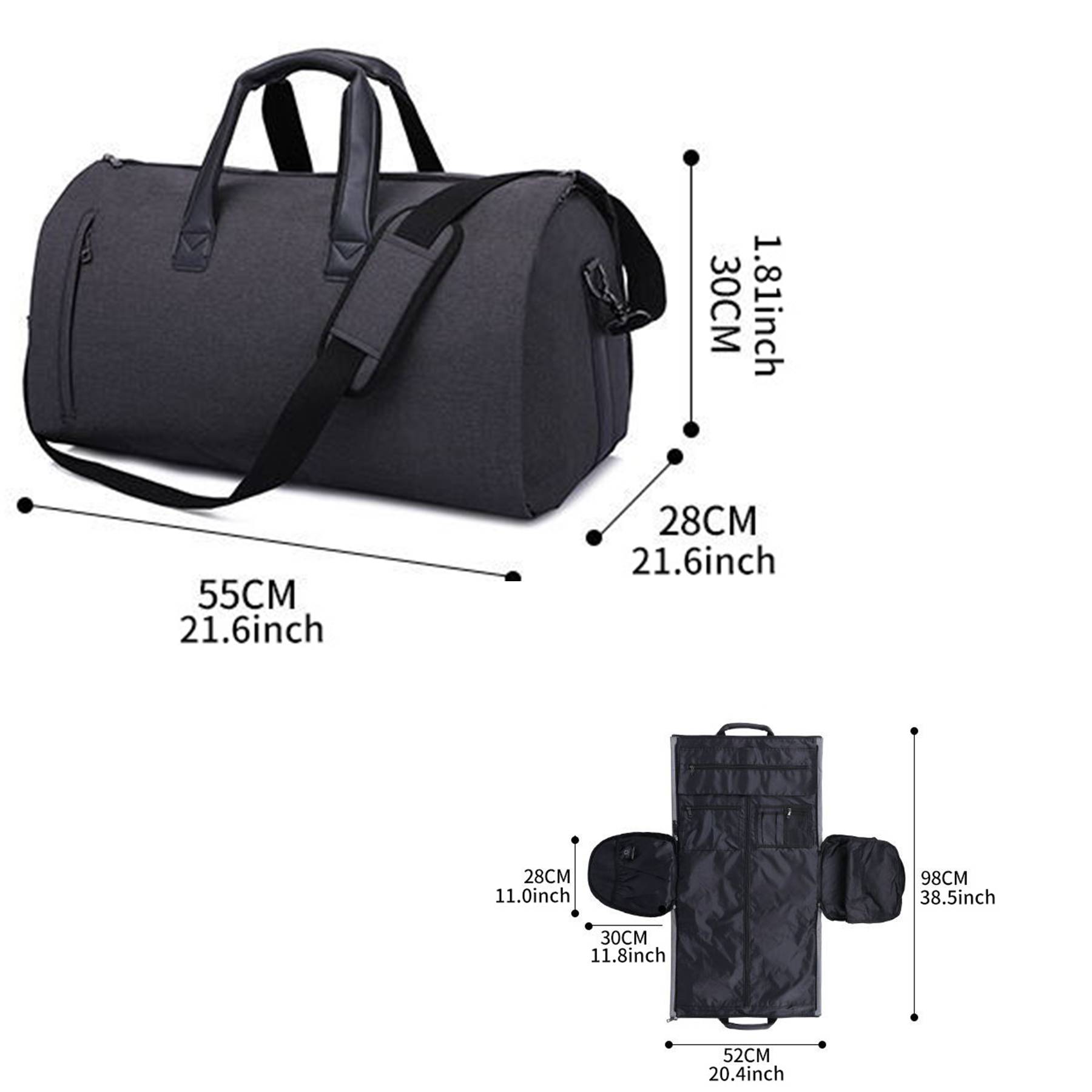 Convertible Suit with Shoes Case Waterproof DuffelBag 5