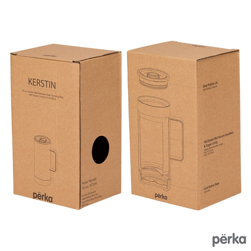 Perka® Kerstin 16 oz. 304 Double Wall Stainless Steel Mug 38