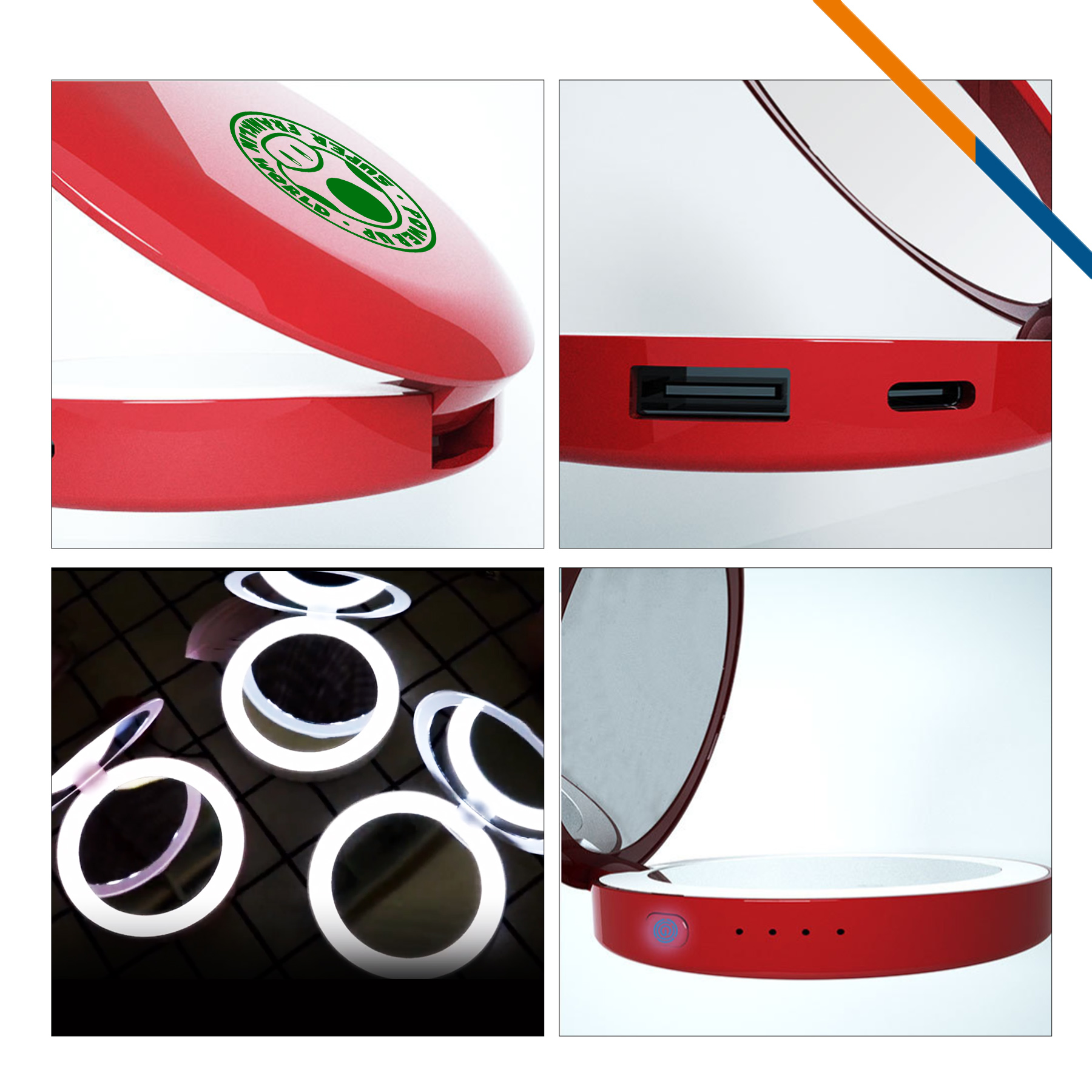 Votar 2in1 Mirror Power Bank - 5000mAh 3