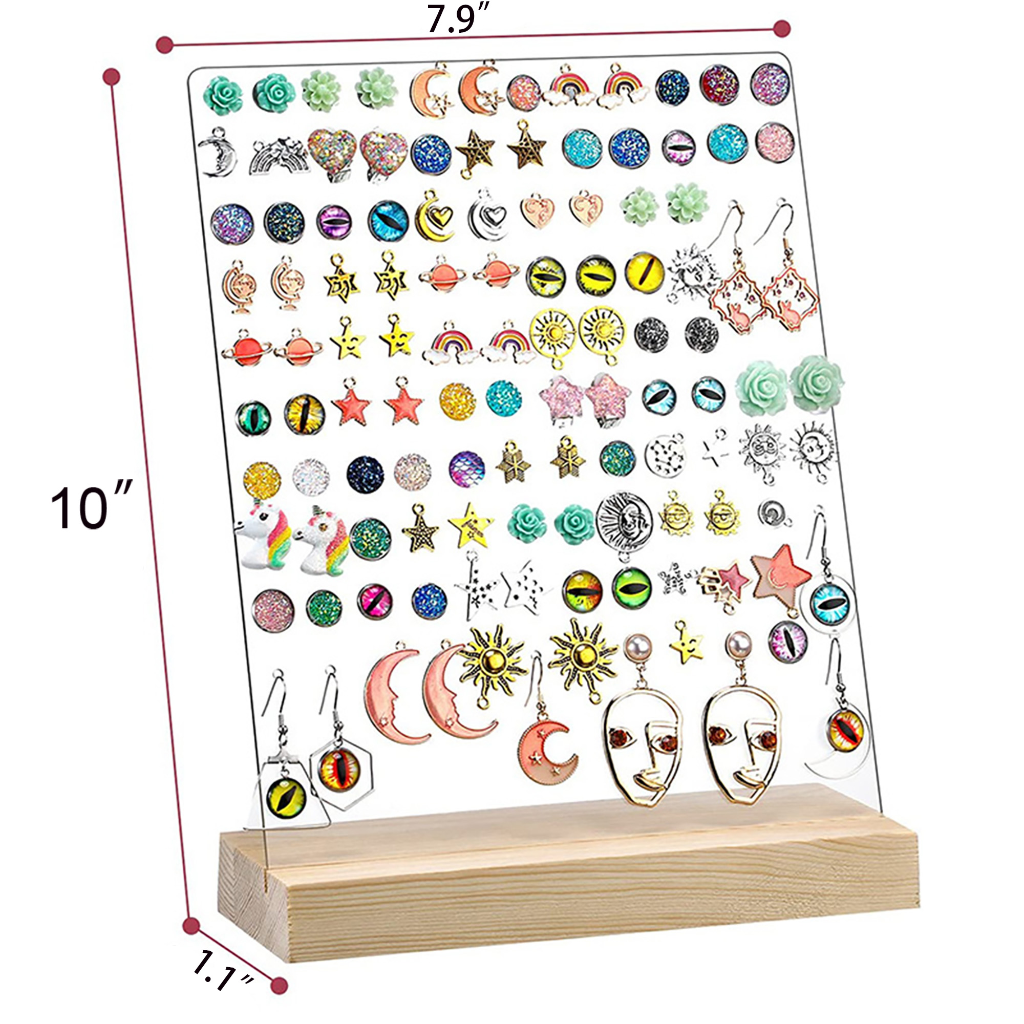 Acrylic Jewelry Display Stand for Earrings and Necklaces 6