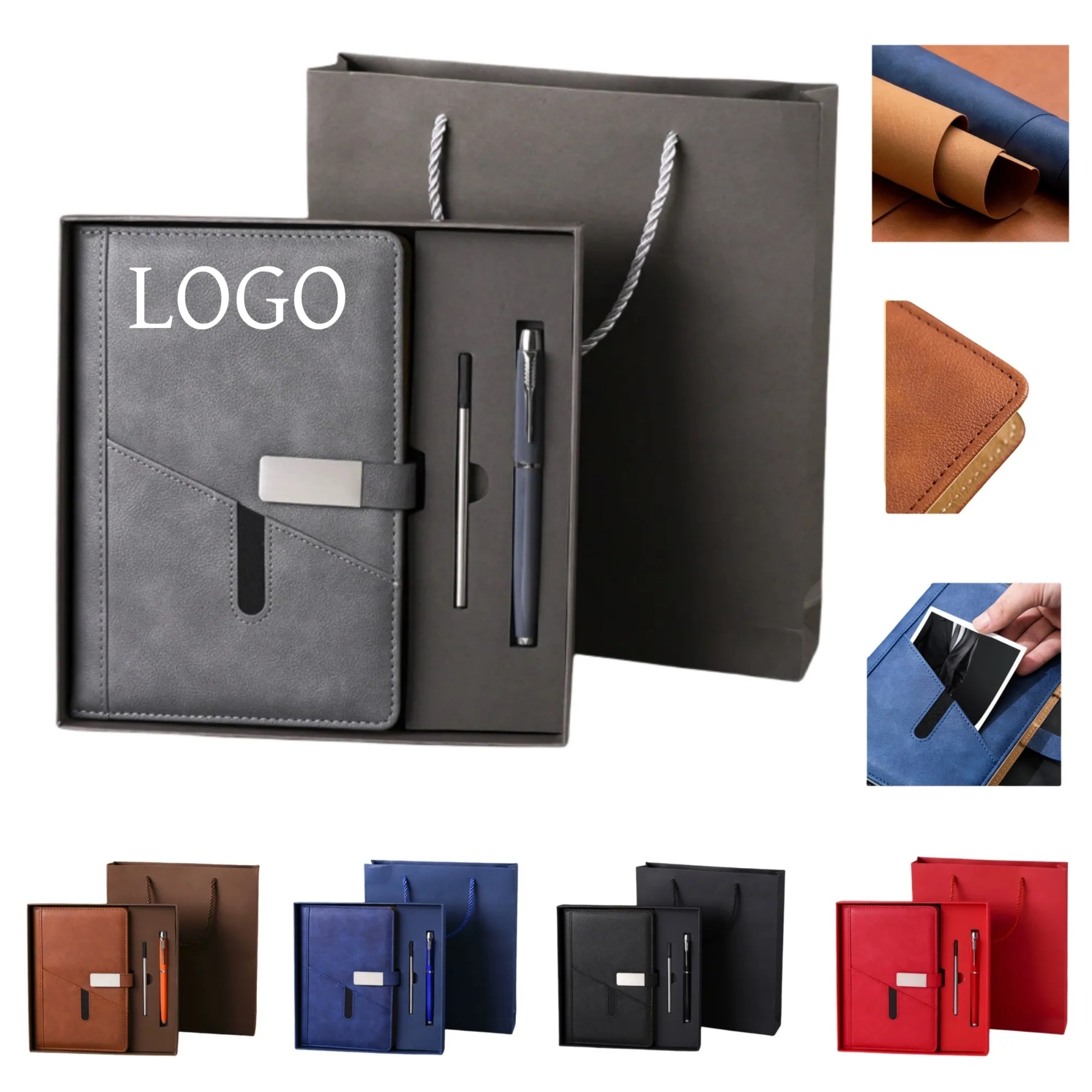 Business Notebook Gift Box Set With Pen 5