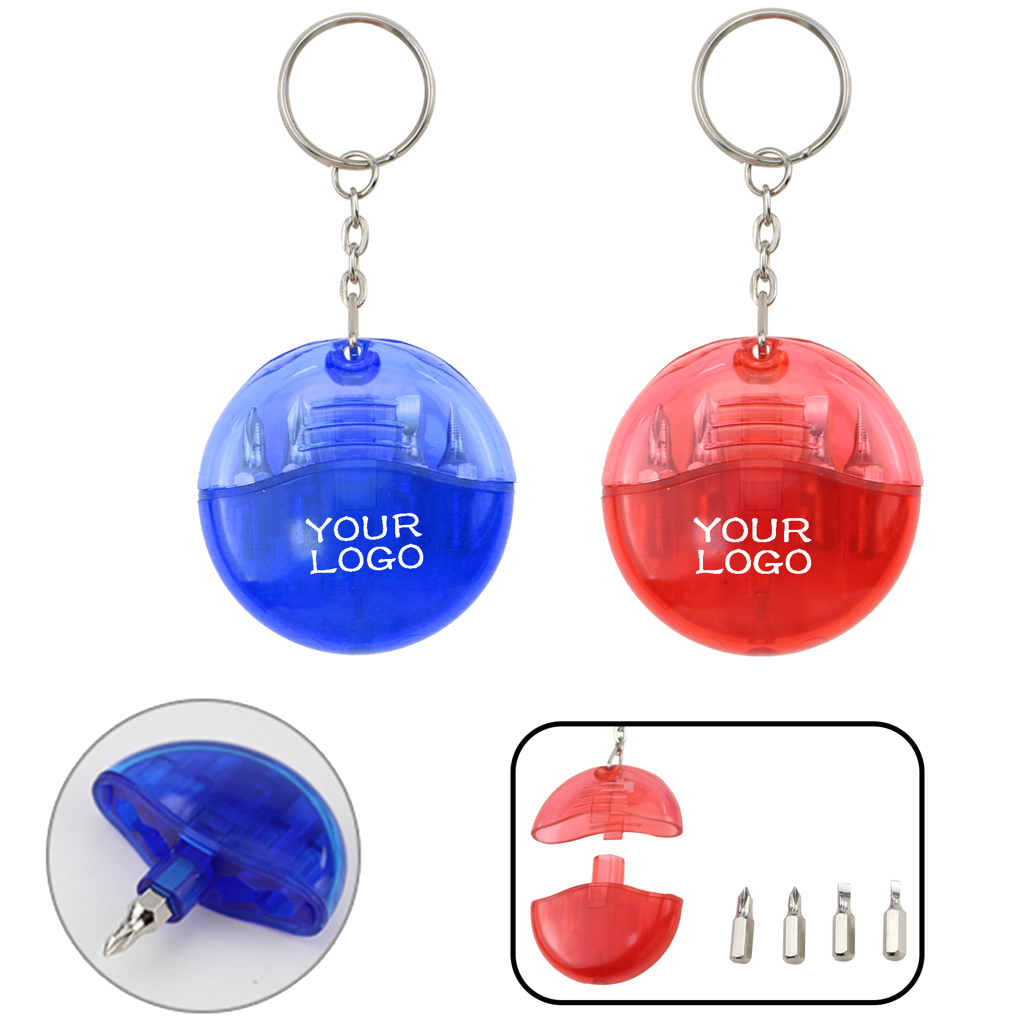 MOQ 20 PCS Compact Screwdriver Keychain 3