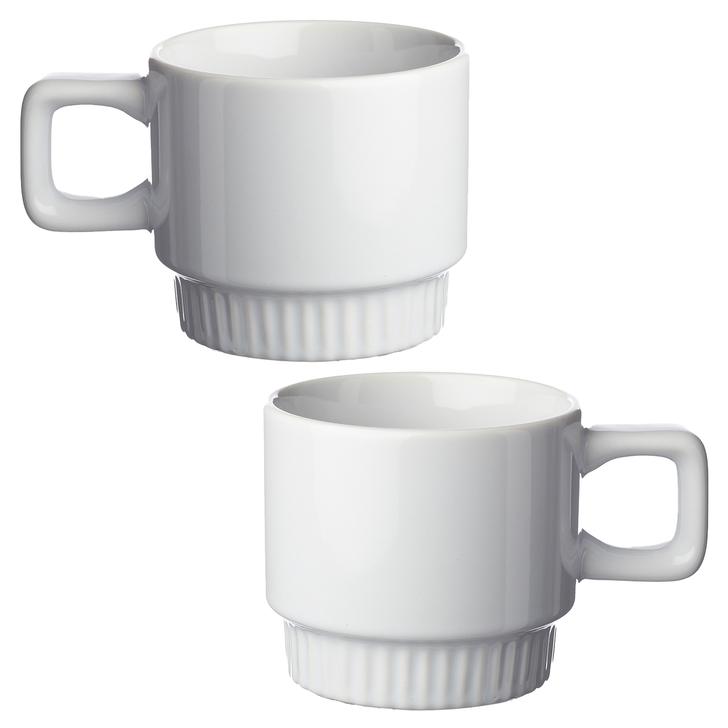 Square Handle Stackable Ceramic Mug, 10 oz. 8