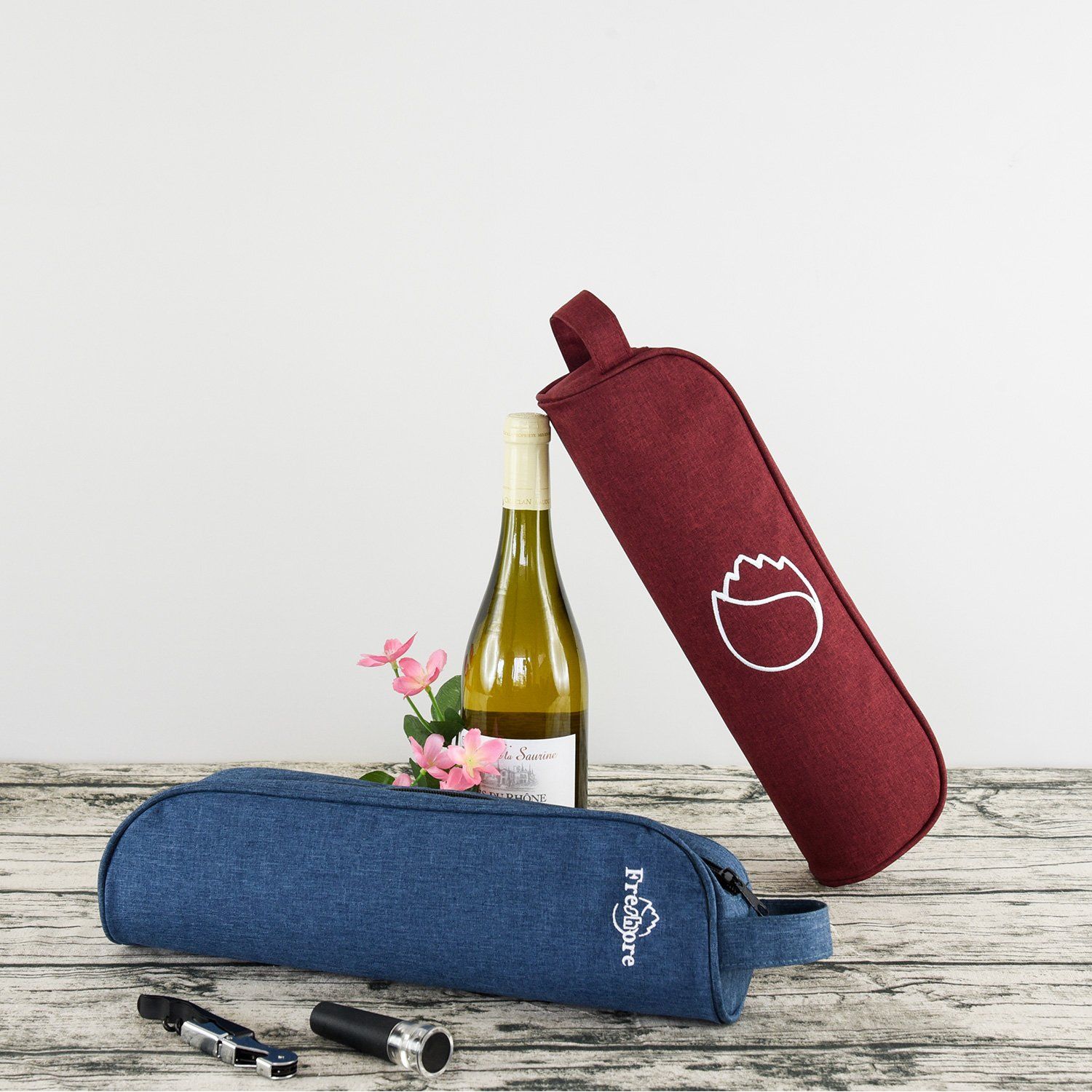 Single Bottle Wine Cooler Tote 2
