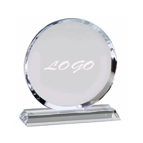 Round Shape Crystal Award trophy 3