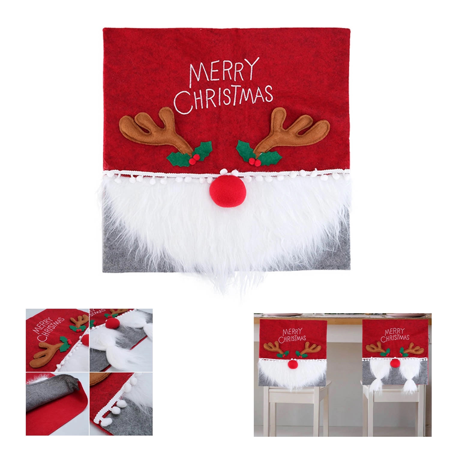 Christmas Chair Back Cap Covers 3
