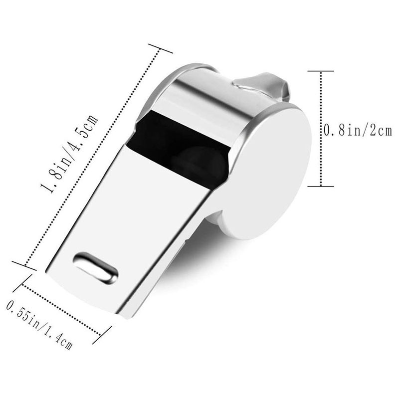 Stainless Steel Whistles with Lanyard 3