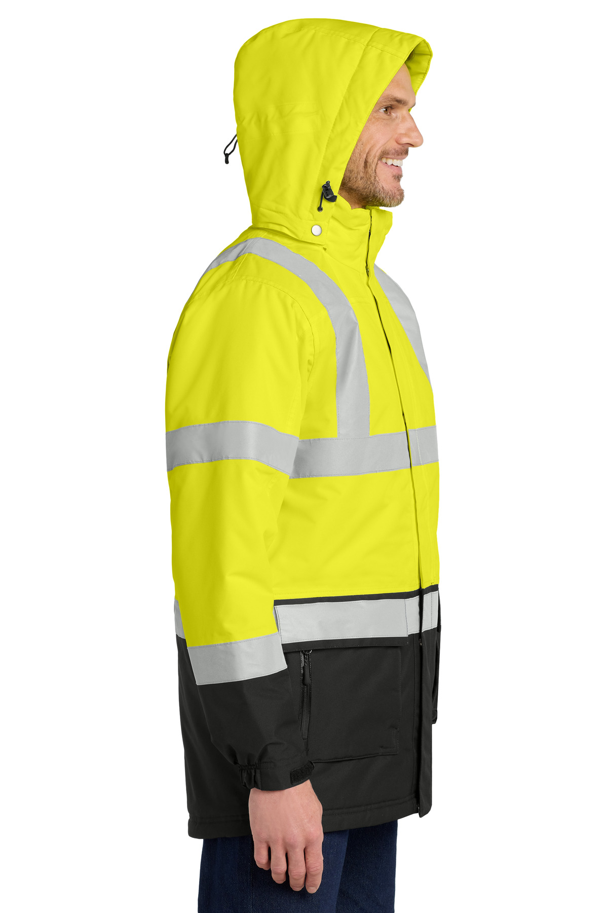 Port Authority ANSI 107 Class 3 Safety Heavyweight Parka. J799S 2