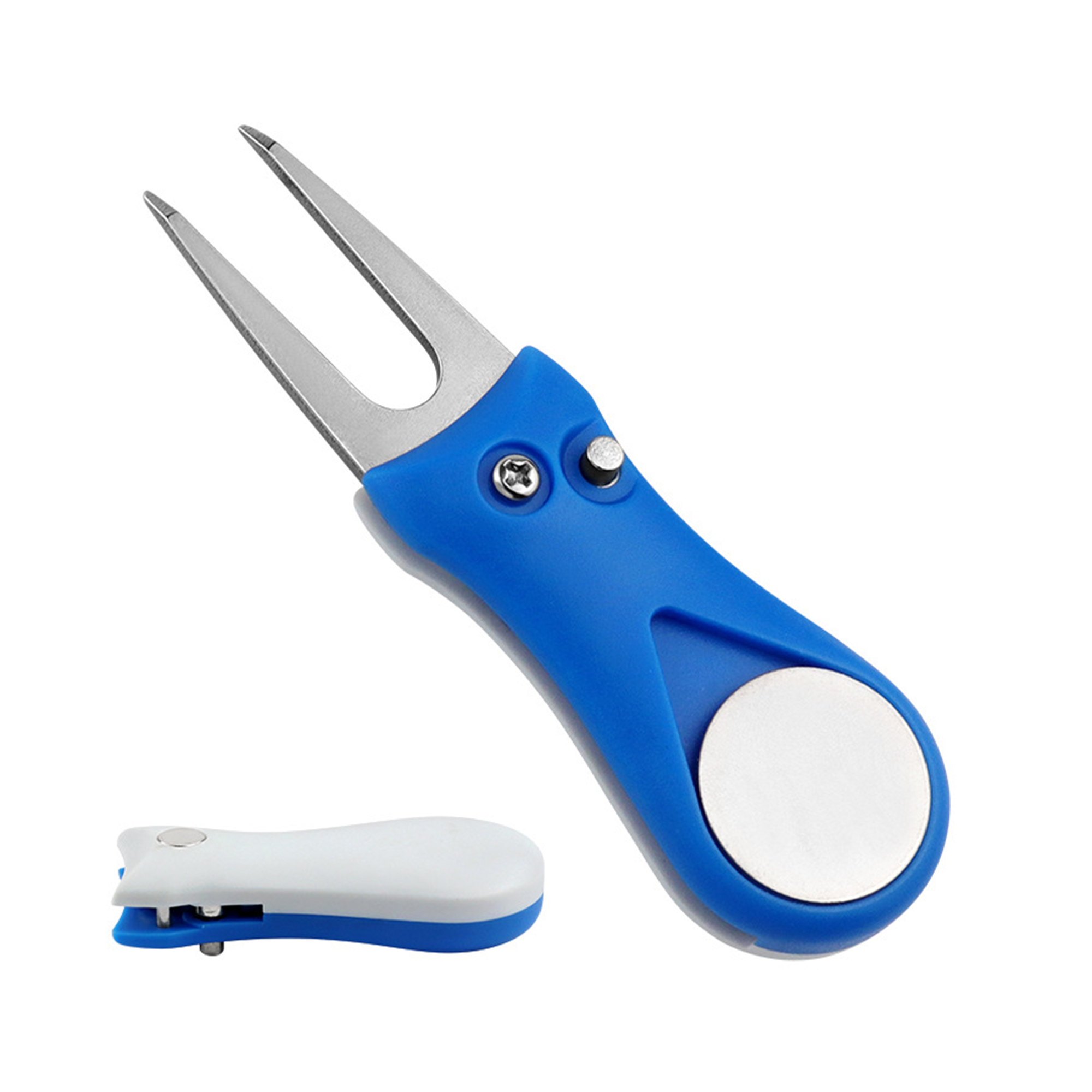 Foldable Golf Divot Repair Tool With Magnetic Marker 2.75" By 1.2" 7