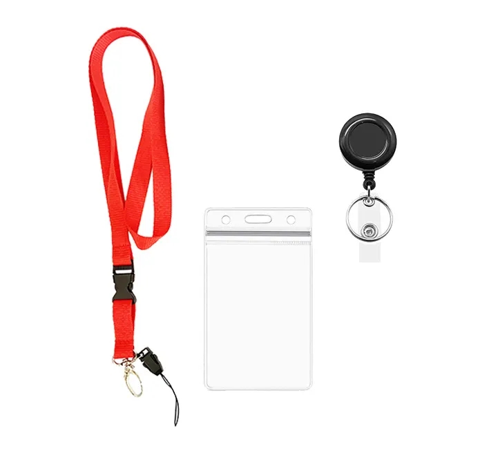 Colorful Lanyard Pvc Card Holder and Retractable Buckle 4