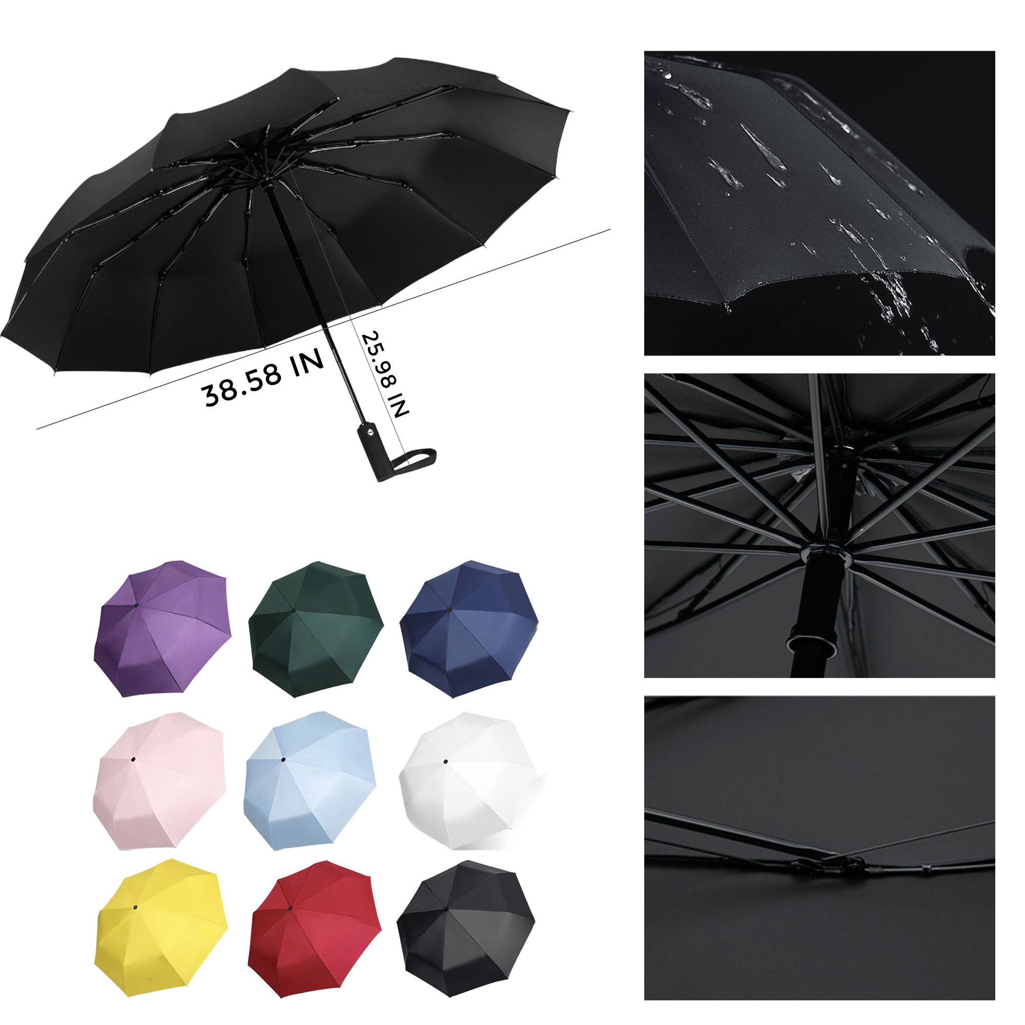MOQ 10 PCS Compact Folding Umbrella 1