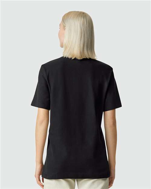 Unisex Pique Mock Neck Tee - 1PQ 37