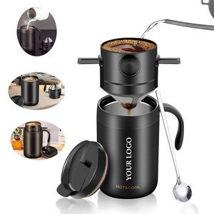 Portable Pour Over Coffee Travel Mug with Reusable Filter 1