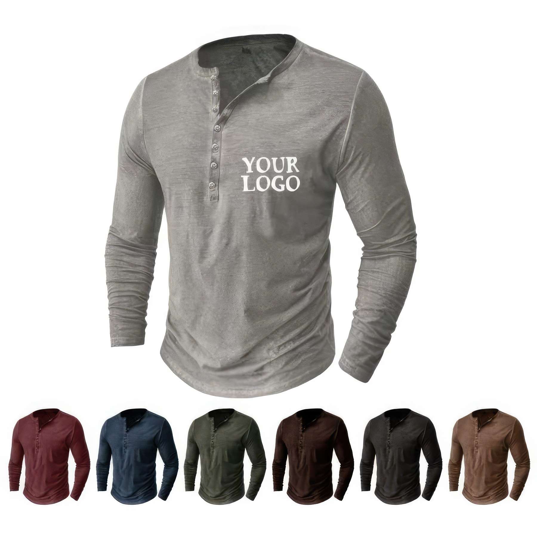 Men's Long Sleeve Shirts Casual Tops 2