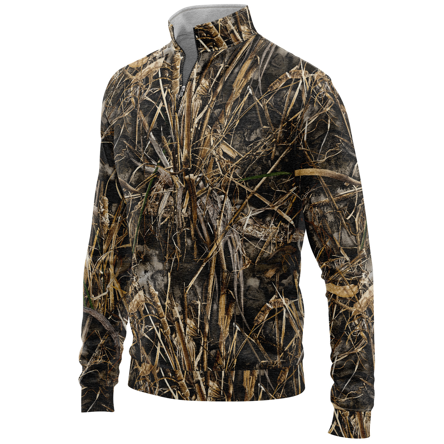235 GSM Polar fleece men's hunting quarter zip Sweatshirt 5