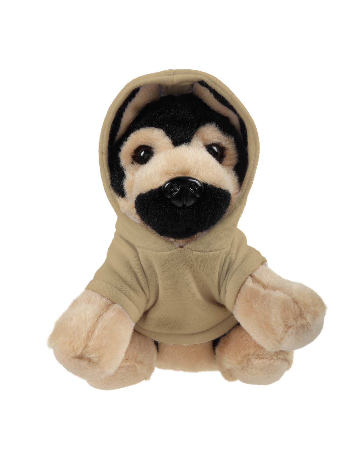 Soft Plush Sitting German Shepard wearing a Hoodie 12