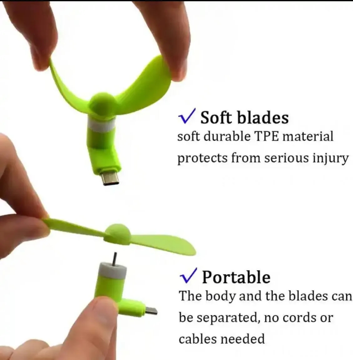 3 in 1 Mini USB Fan 3