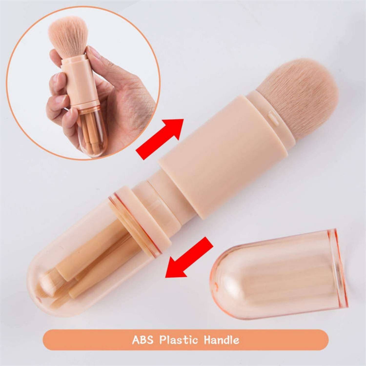 4 in 1 Portable Travel Makeup Brush Set 3