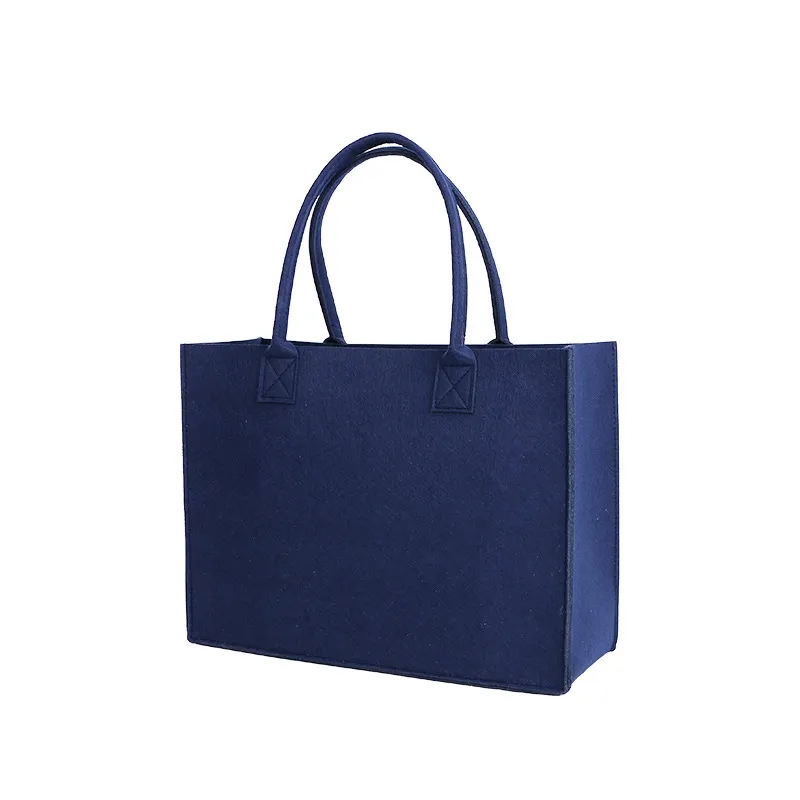 Multicolor Large Capacity Shopping Felt Tote Bag 7