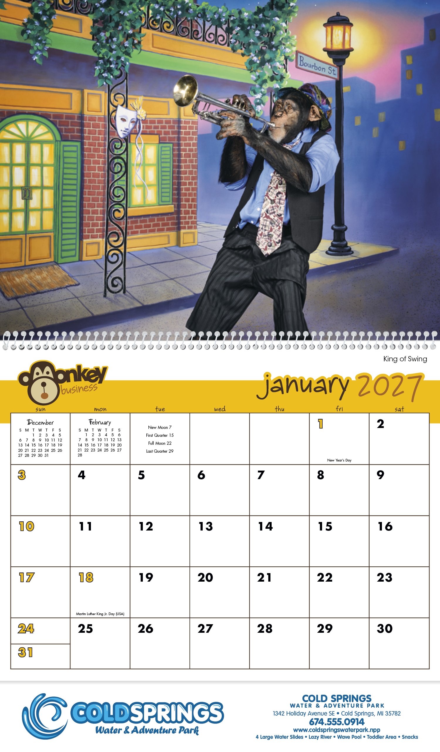 Triumph® Calendars Monkey Business Calendar 36