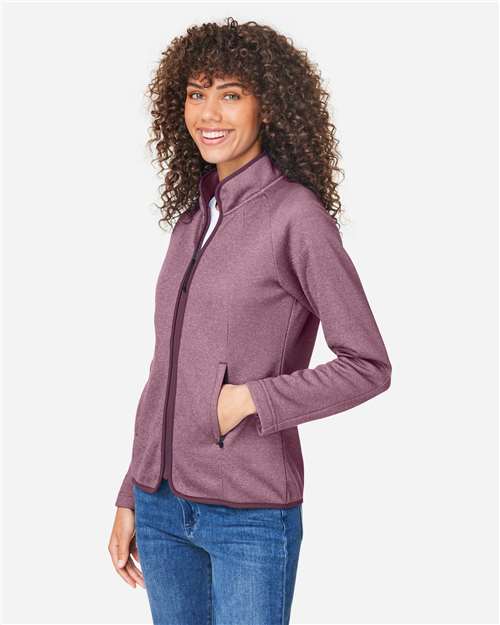 Women's Venture Heathered Stripe Full-Zip Jacket - CE72W 3
