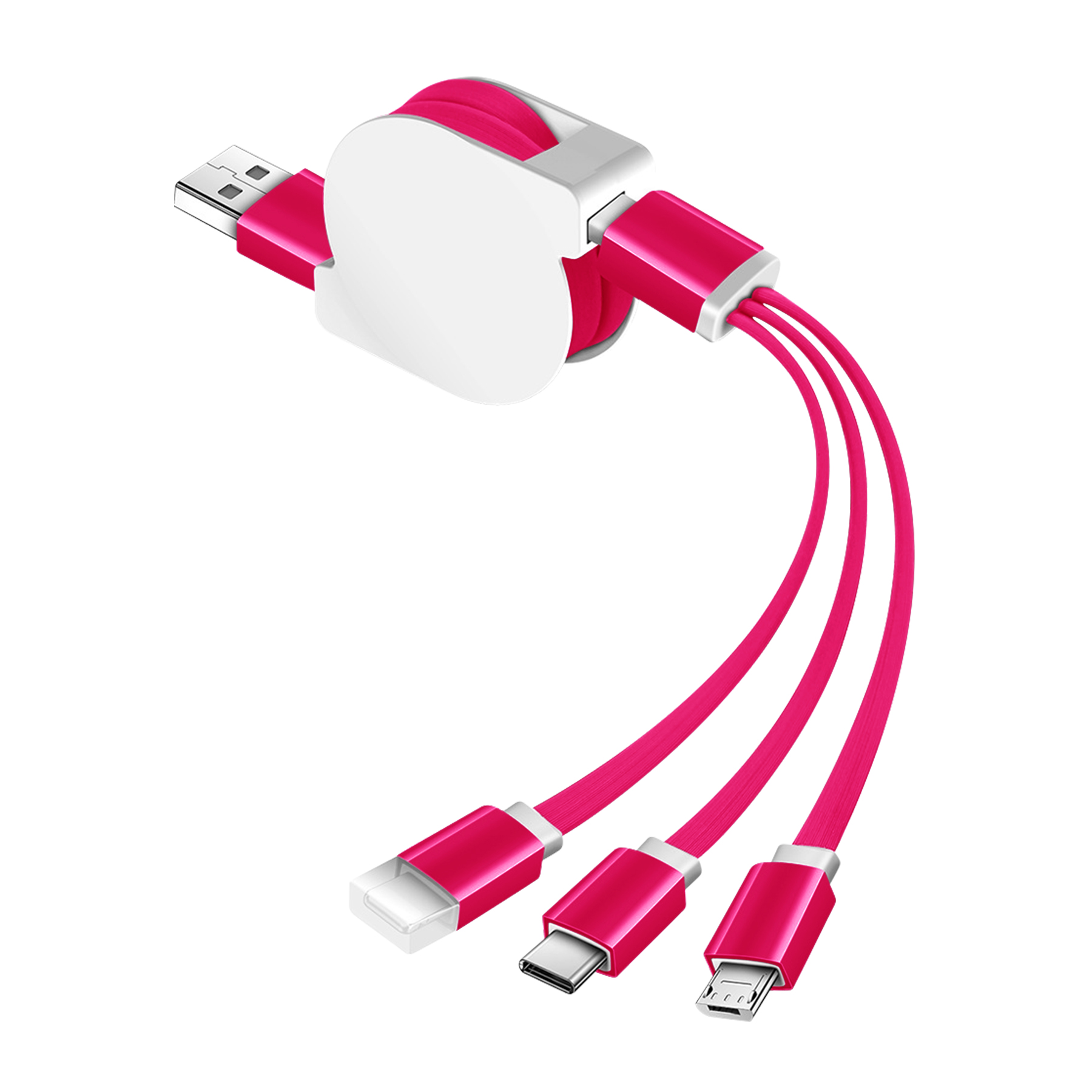 Retractable 3-In-1 Charging Cable 5