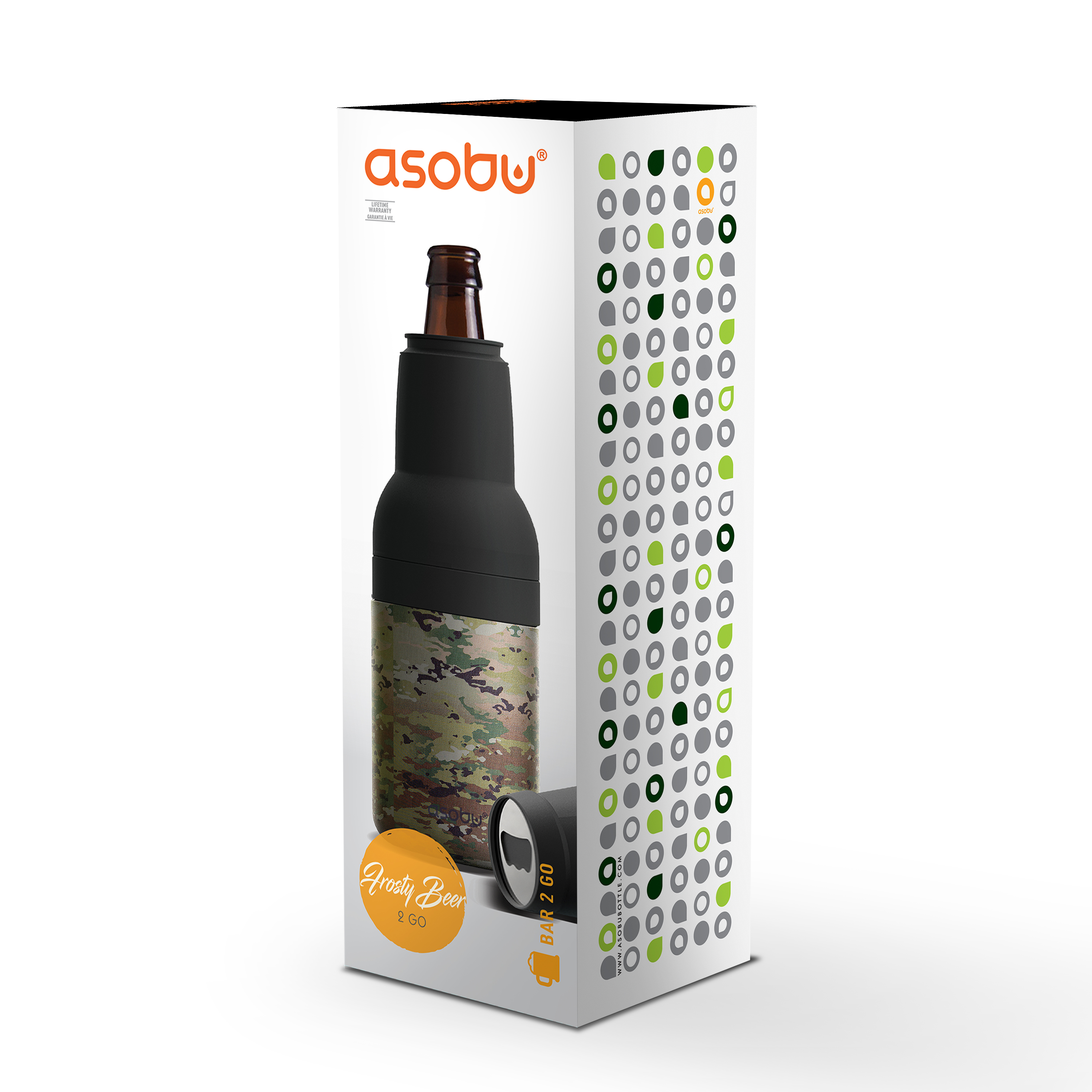 Asobu Frosty Beer-2-Go Bottle Insulator 18
