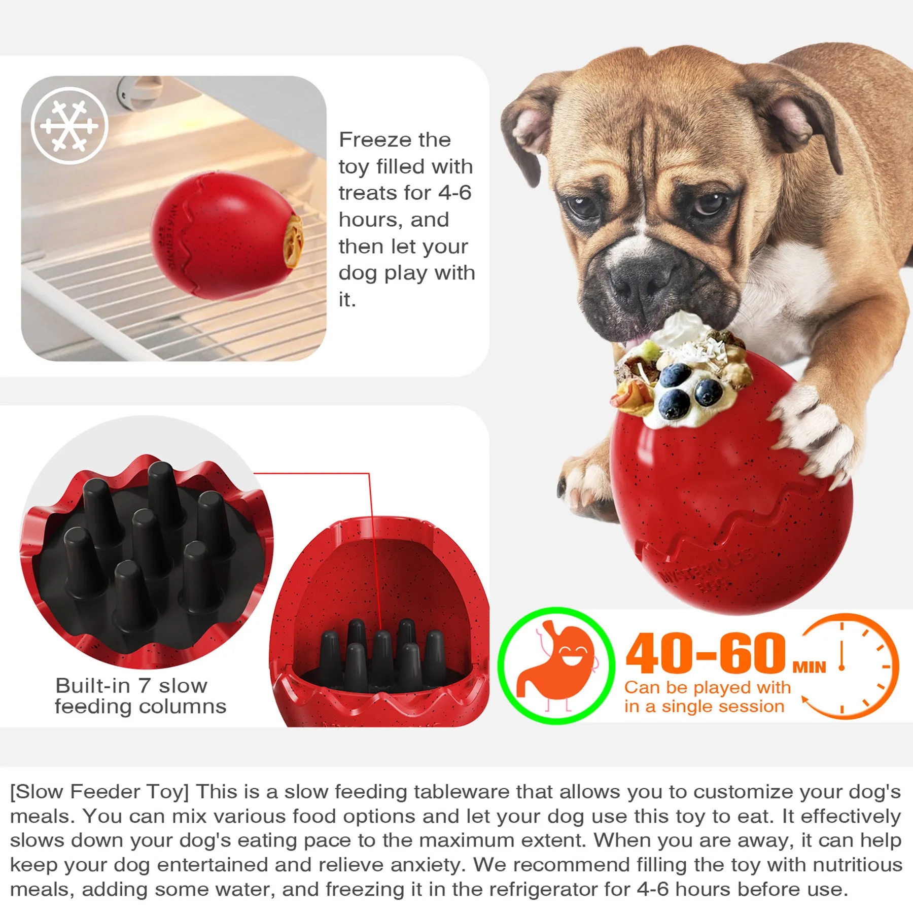 Plastic Slow-Eating Dog Toy 8