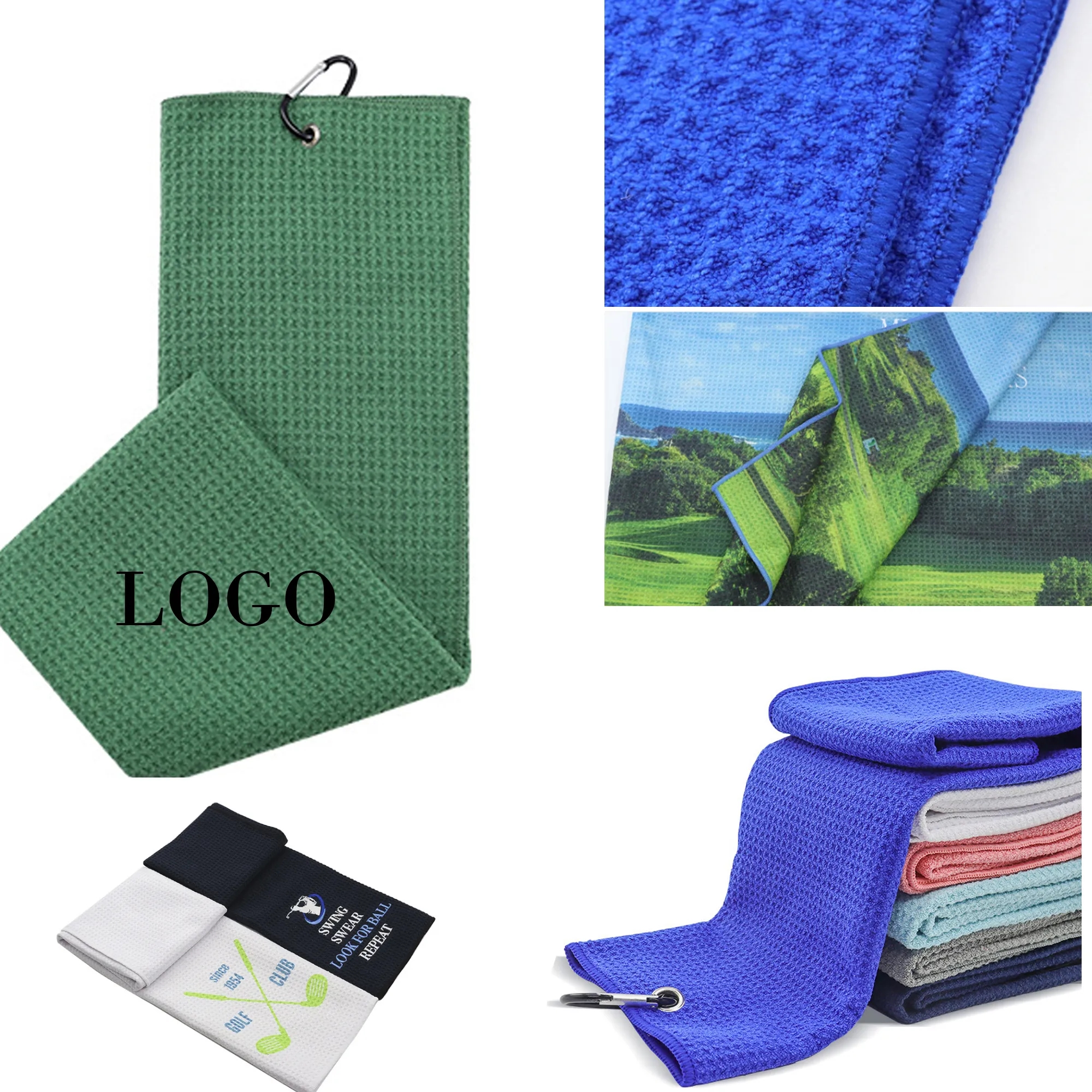 Waffle Golf Towel 2