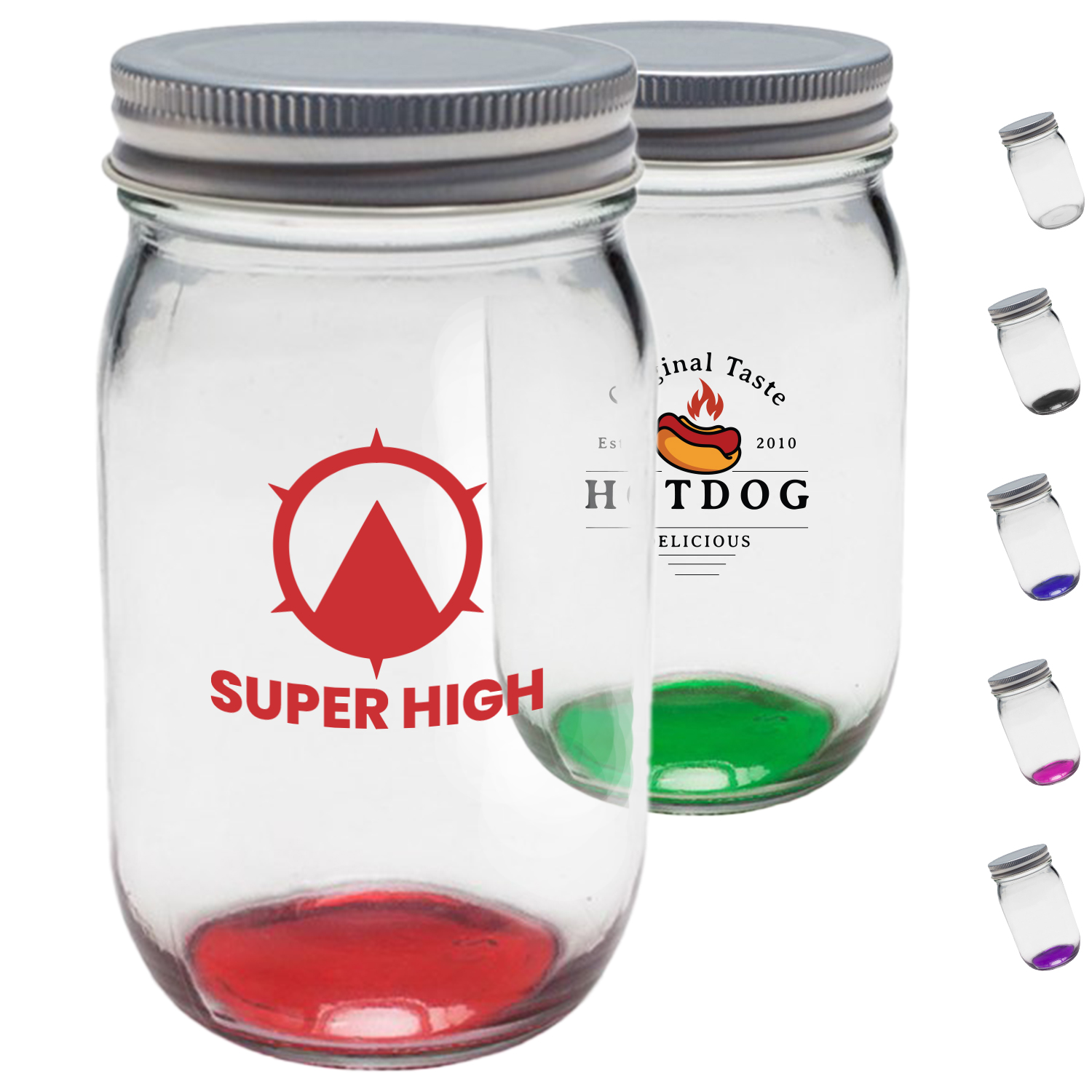 16 oz. Canning Mason Jars W/ Custom Logo 2