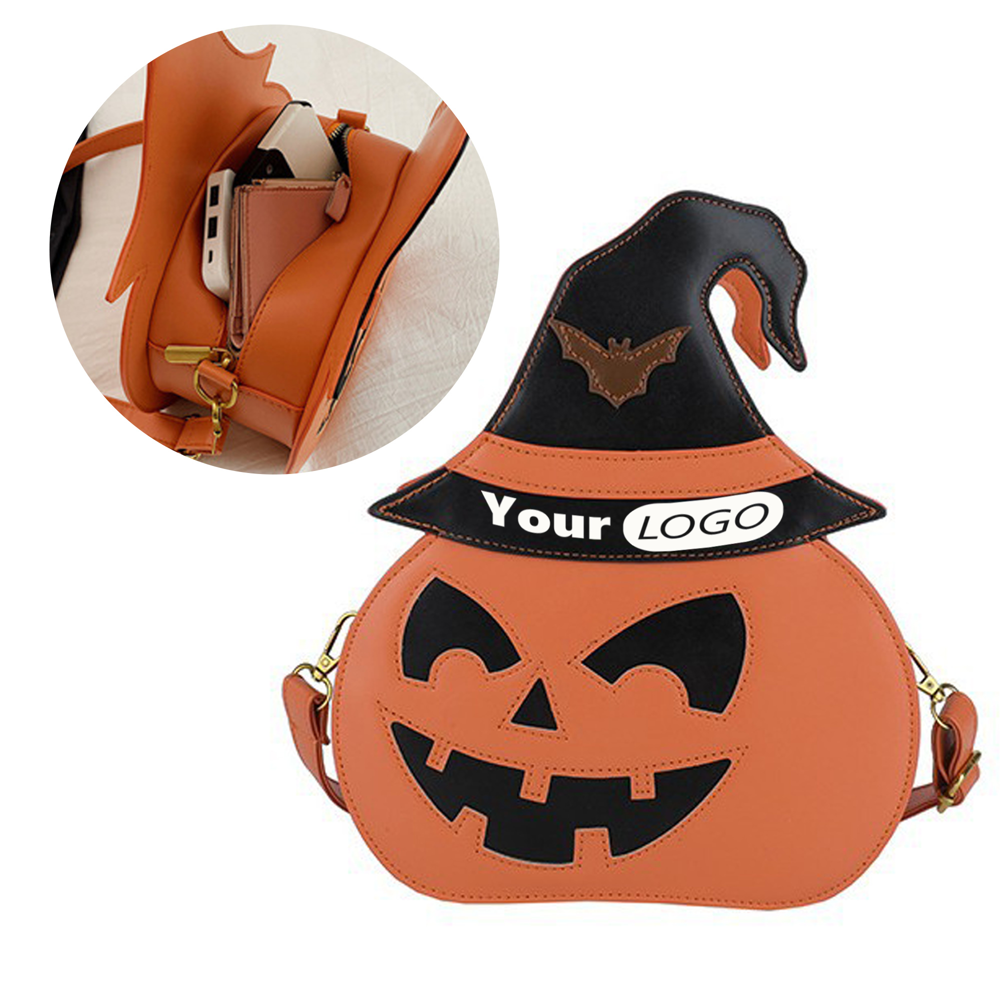 Crossbody Bag for Halloween Pumpkin 2