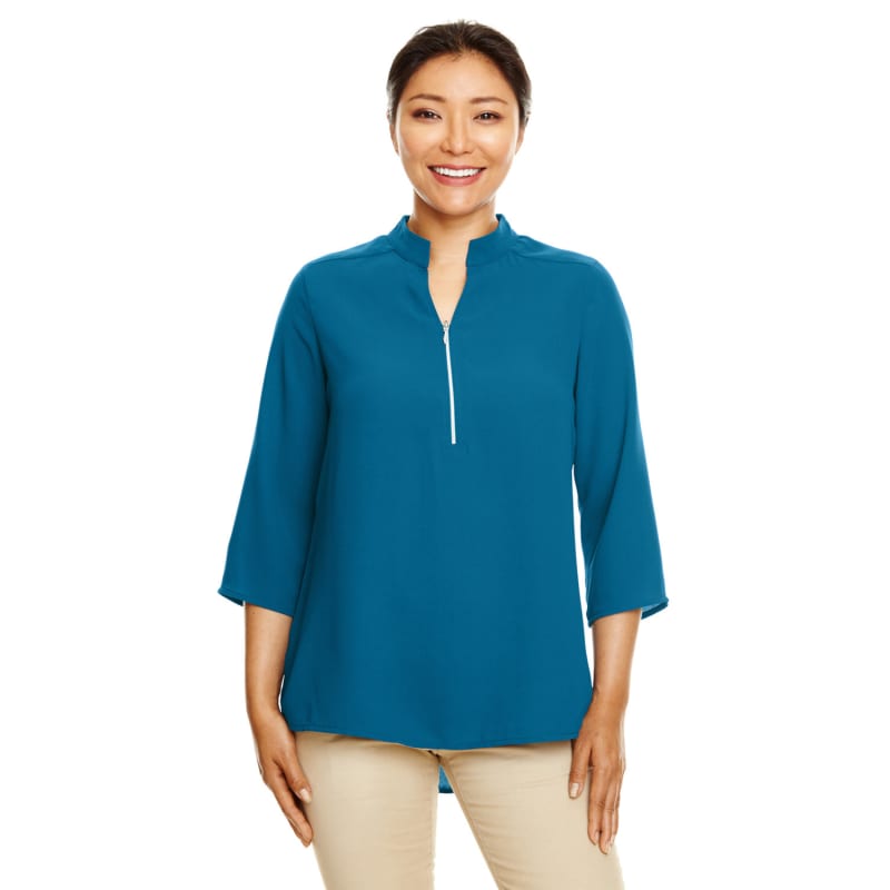 Devon & Jones Ladies' Perfect Fit™ 3/4-Sleeve Crepe Tunic 6