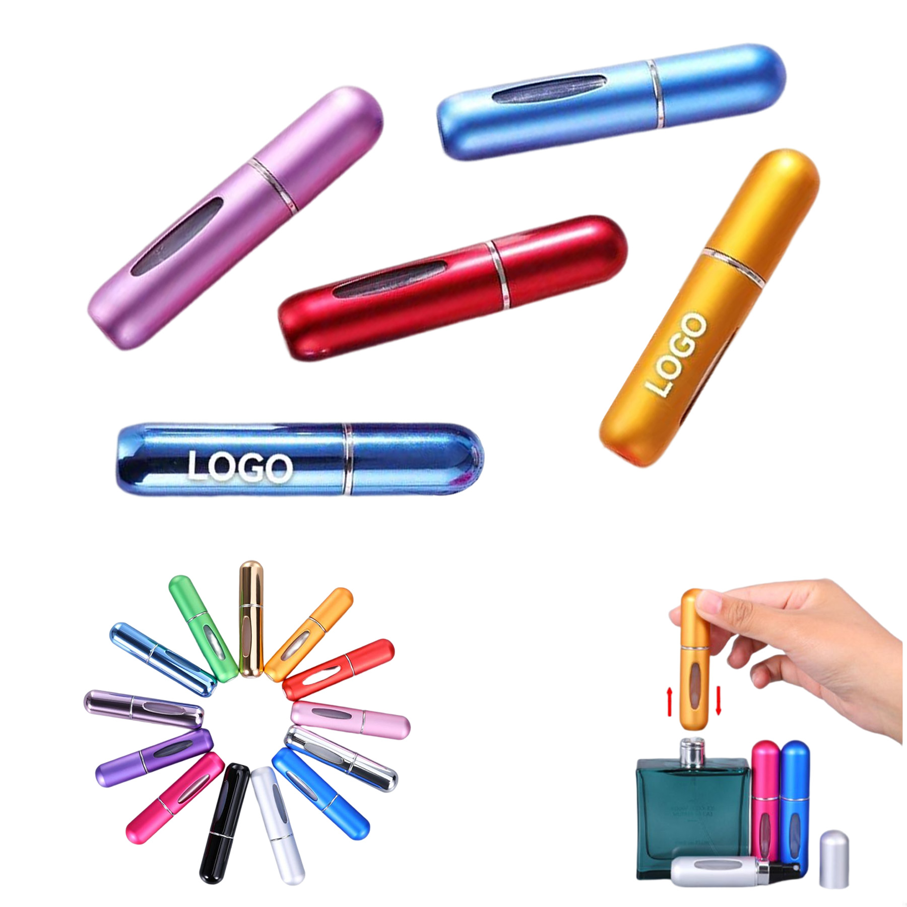 Mini Refillable Liquid Spray Bottle 2