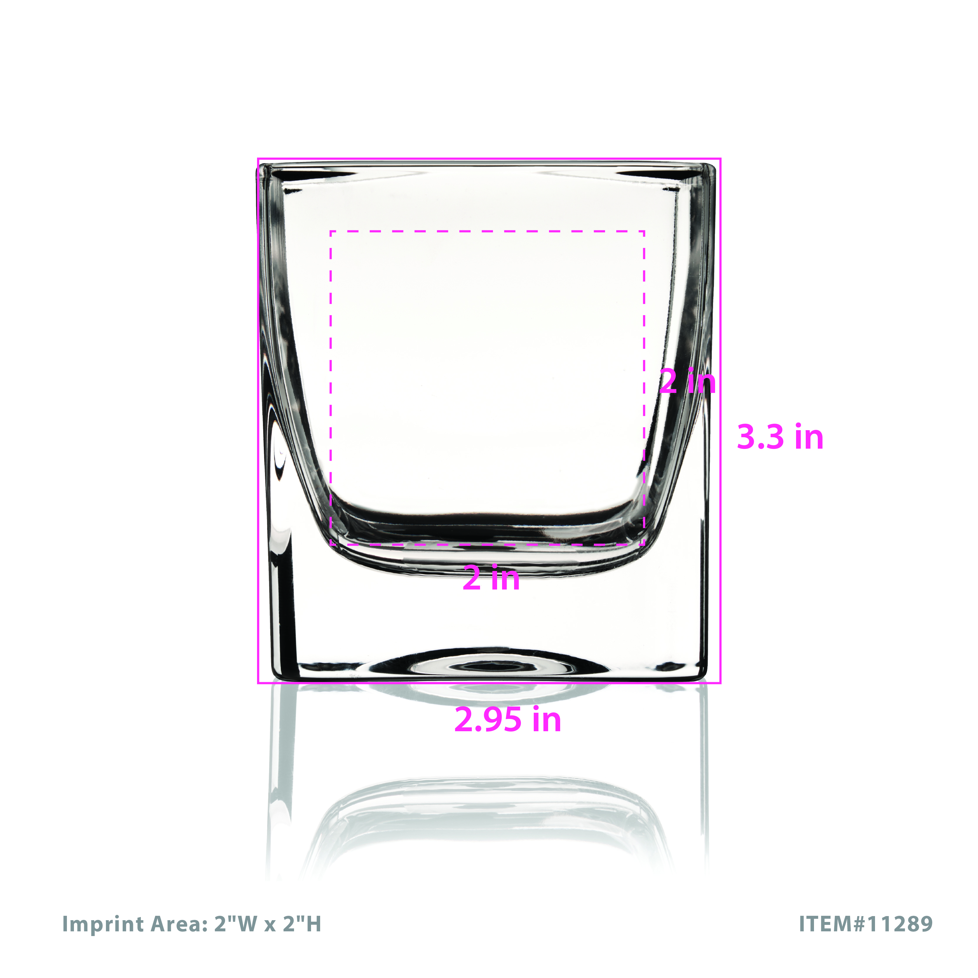 Viski® Braque Crystal Rocks Glass, set of 2 7