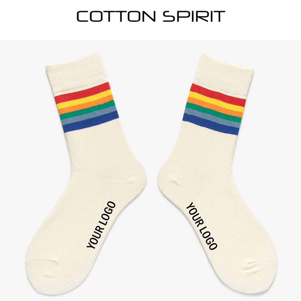 Old School Vintage Striped Socks 3