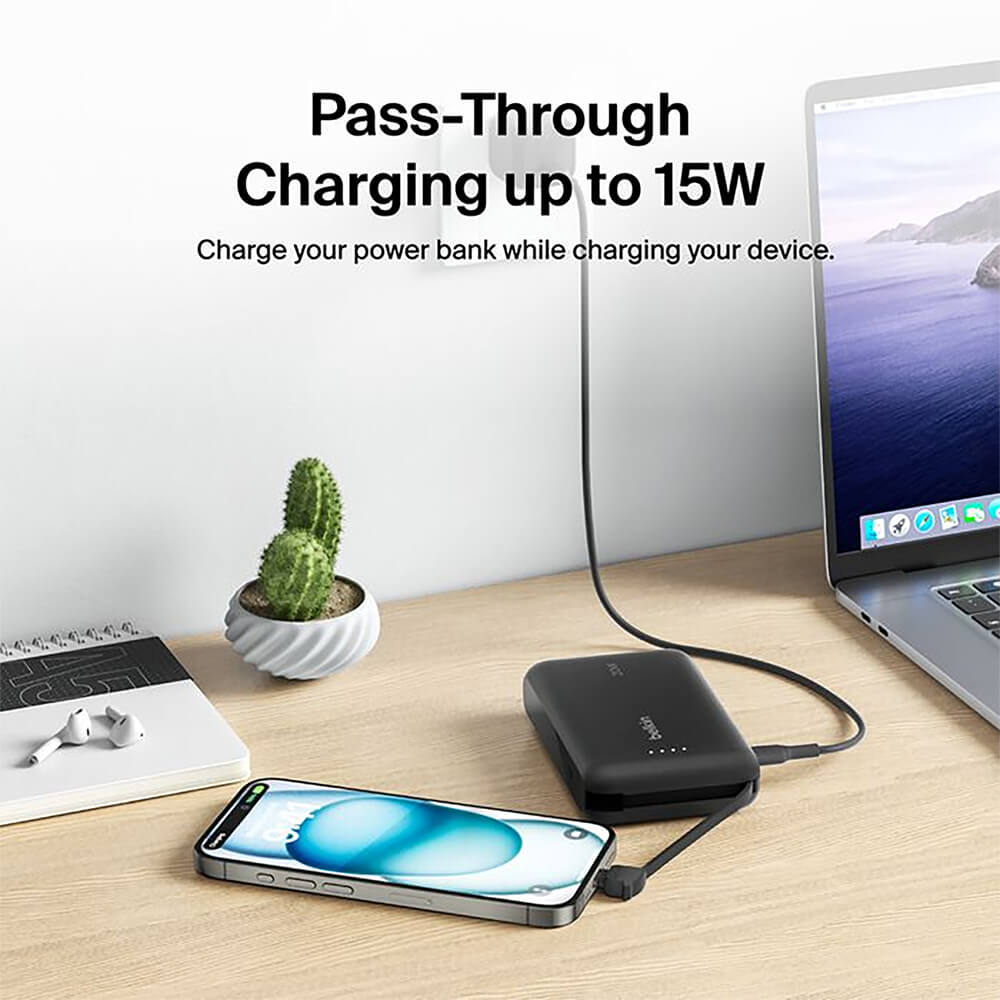Belkin Power Bank 10K with Integrated Cable 7