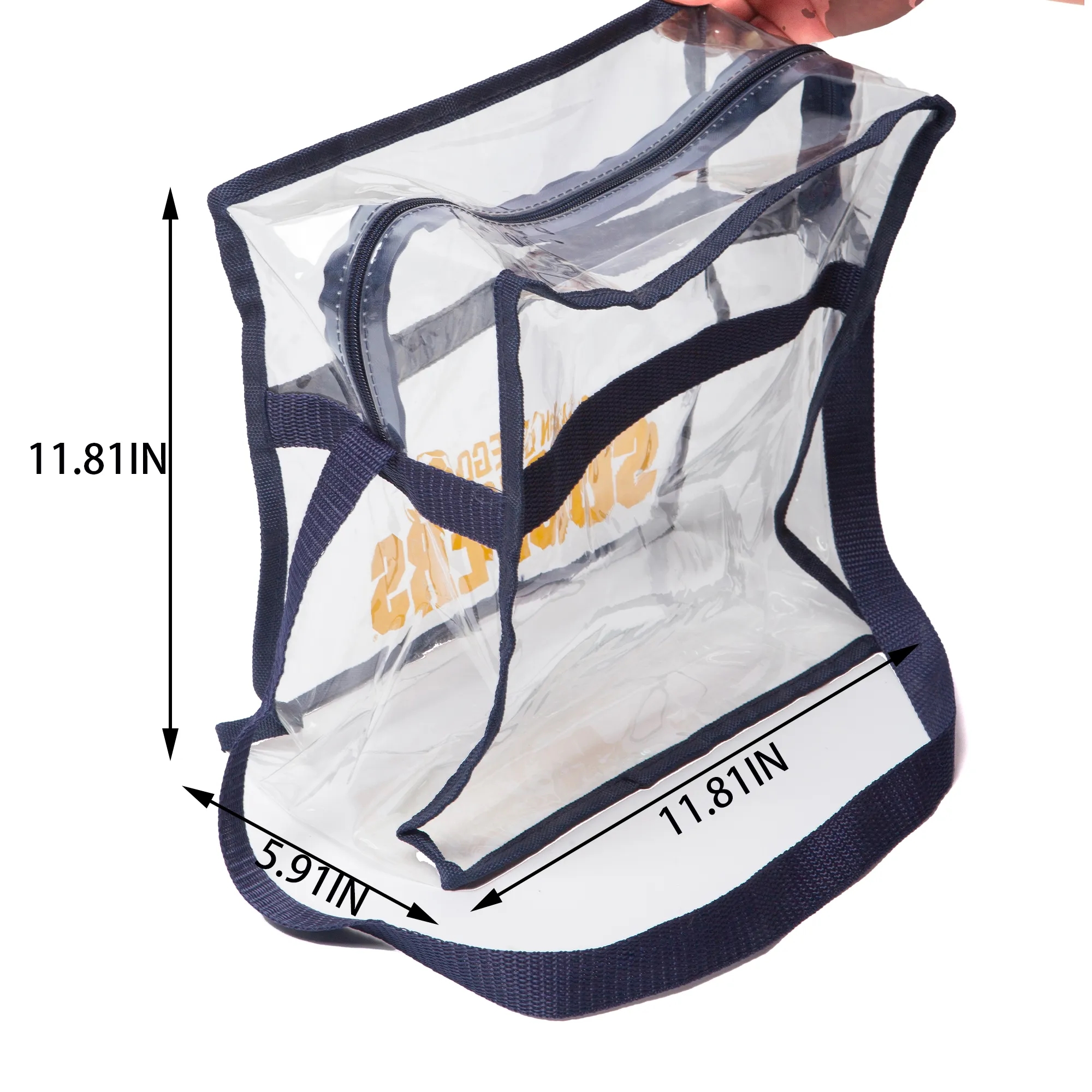 Customizable Logo See-Through Portable Tote Bag 3