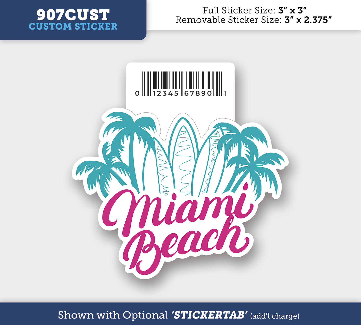 Permanent Writeable Matte Sticker - 7 to 8 Square Inches 3