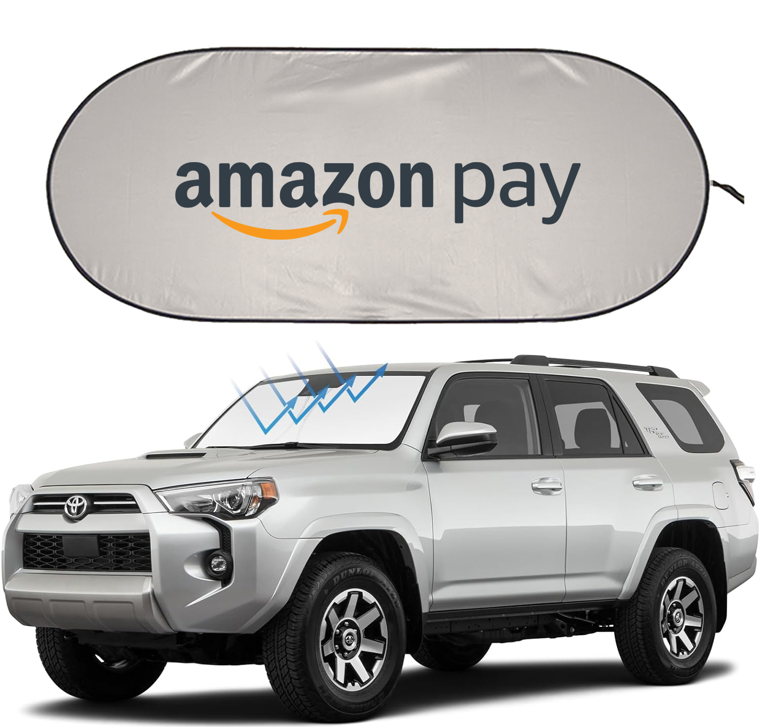 Extra Large Car Windshield Sun Shade For Truck And SUV 2