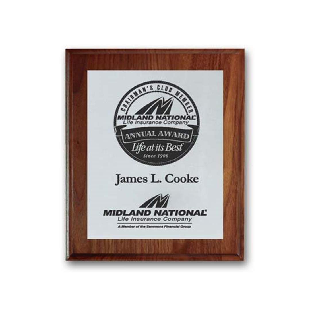 Screenprint Aluminum - Walnut/Cove Edge 8
