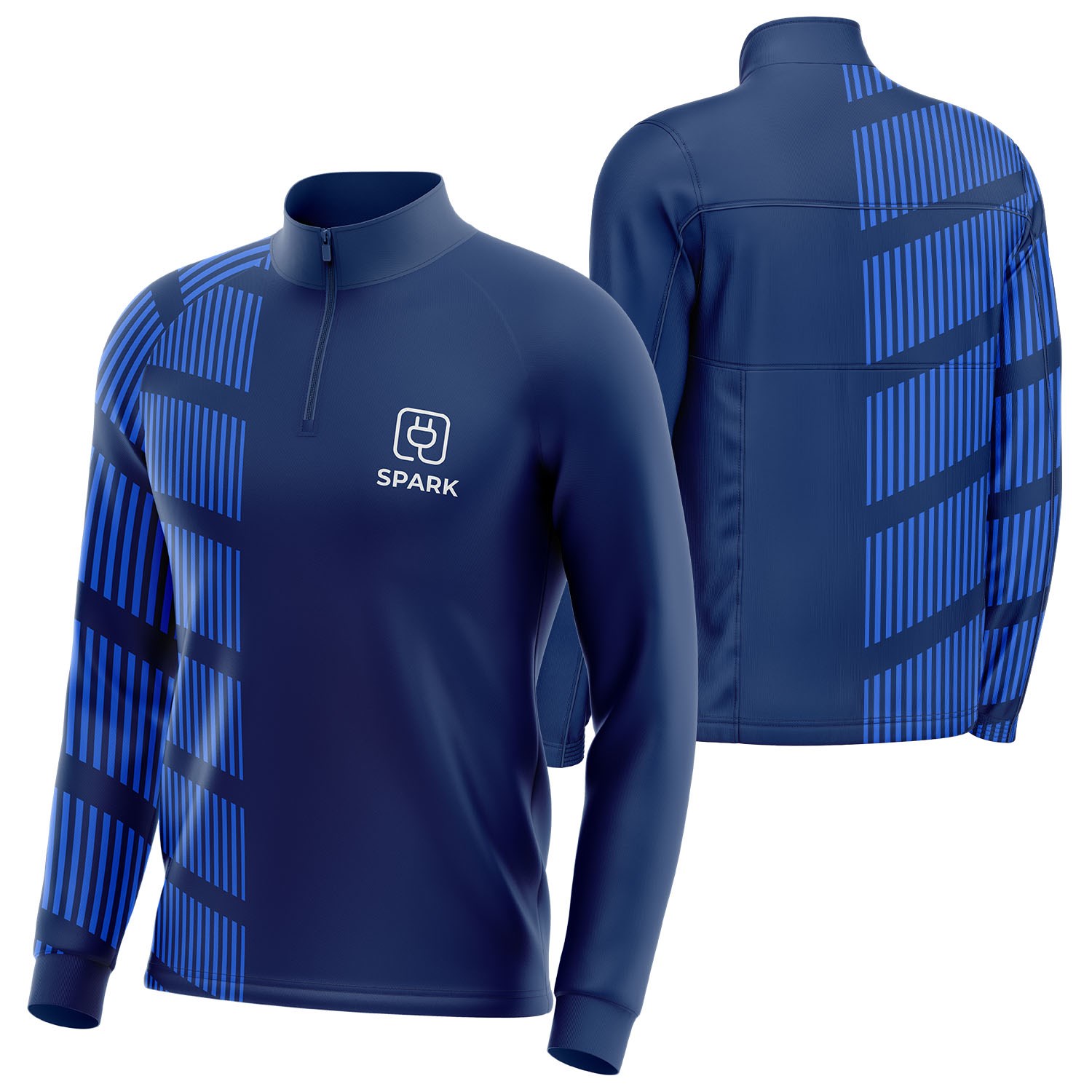 Unisex 160 GSM Brushed Milk Silk Sublimation Quarter Zipper Sweatshirt 2