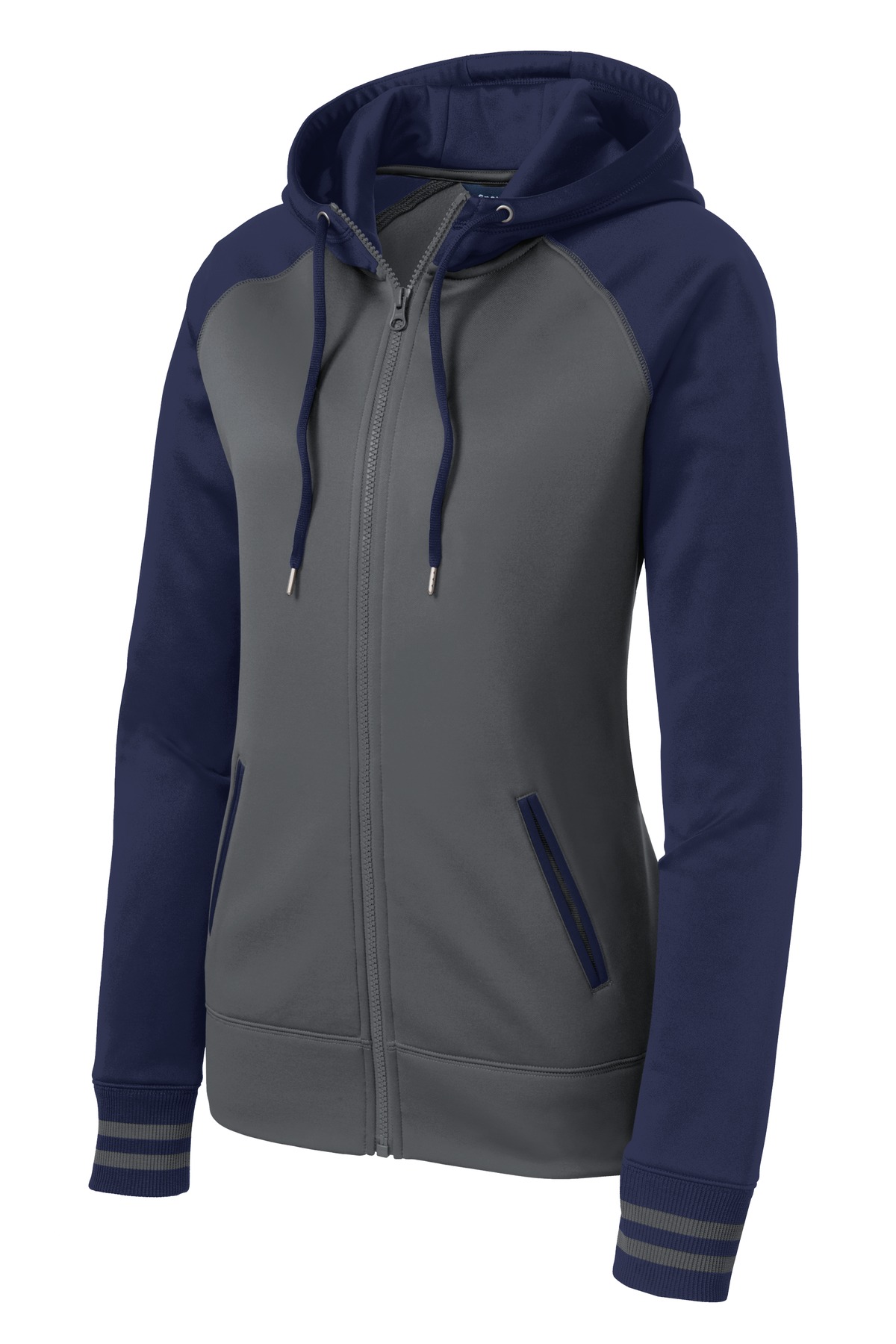 Sport-Tek Women's Sport-Wick Varsity Fleece Full-Zip Hooded Jacket. LST236 22