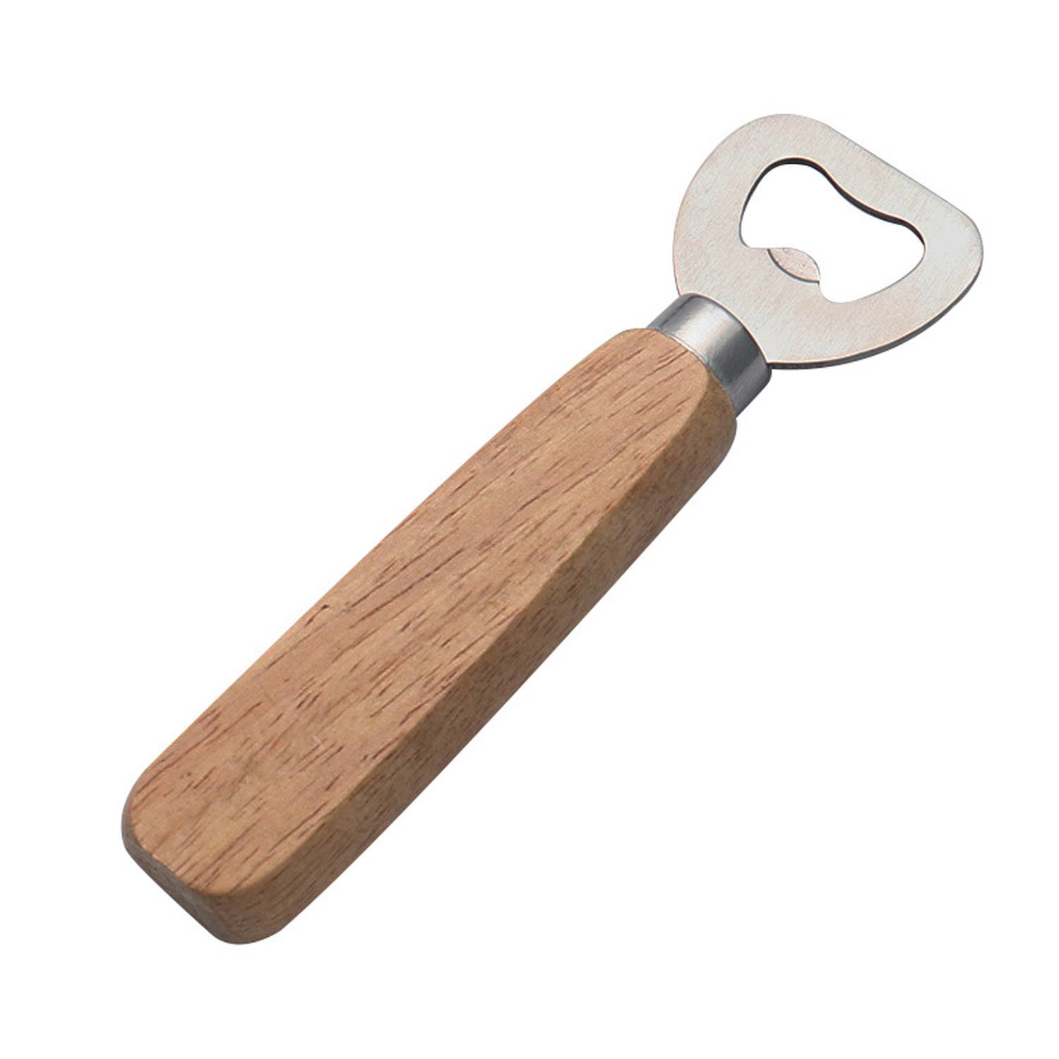 Wooden Handle Stainless Steel Bottle Opener 4