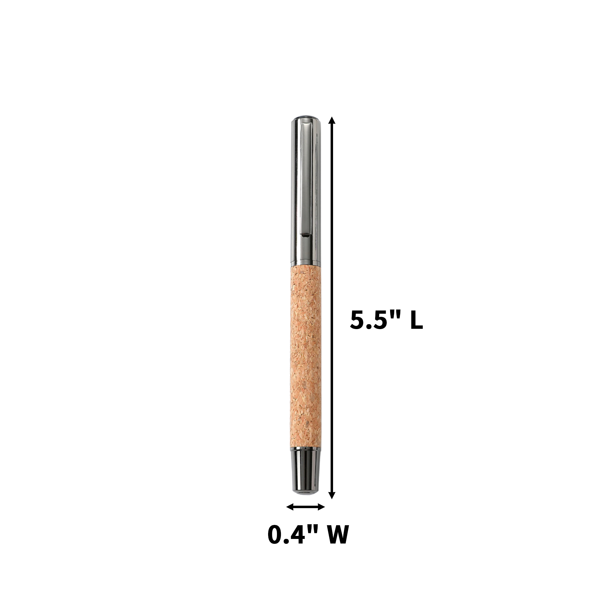 Cork Wrapped Metal Rollerball Writing Instrument 6