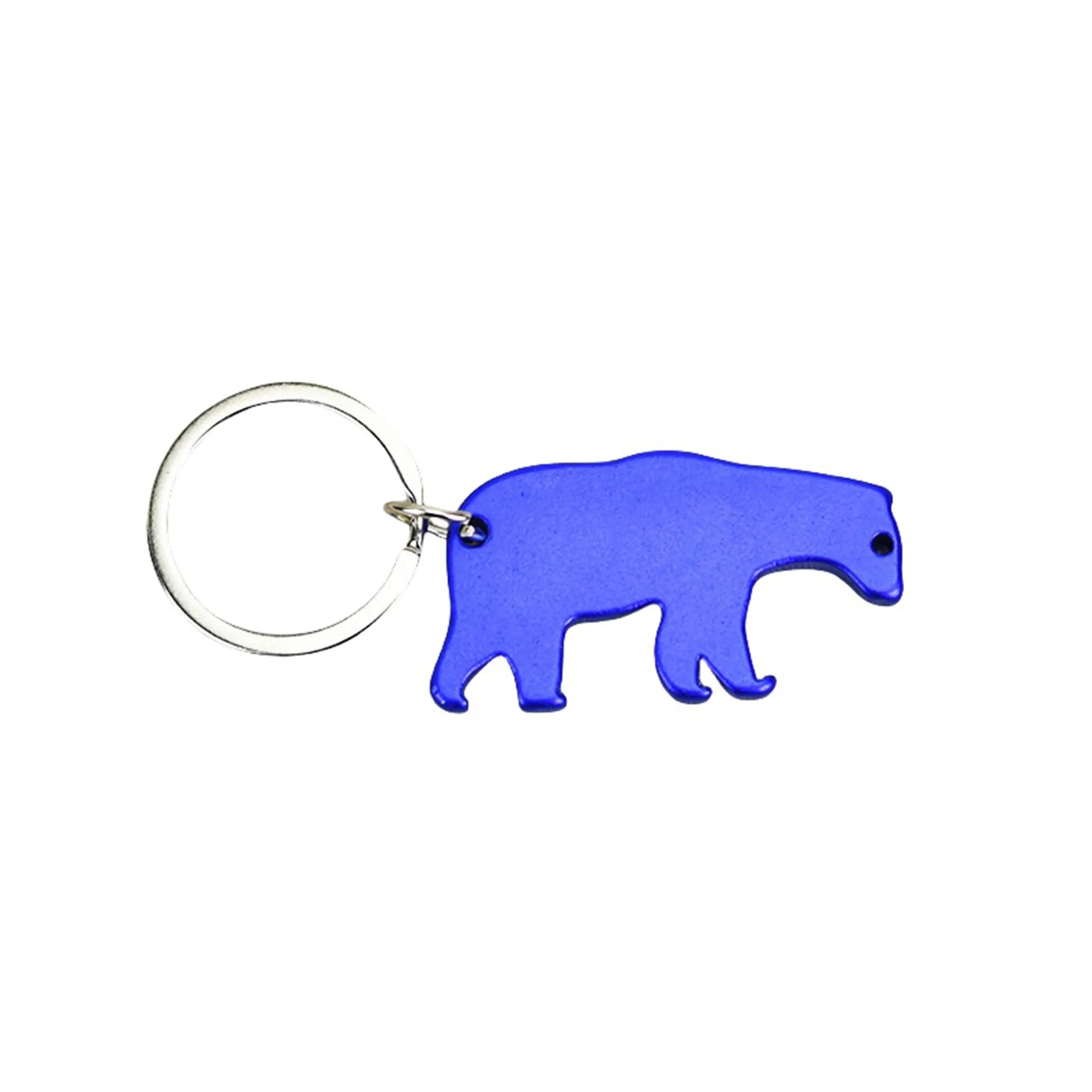 Aluminum Polar Bear Bottle Opener Keychain 4