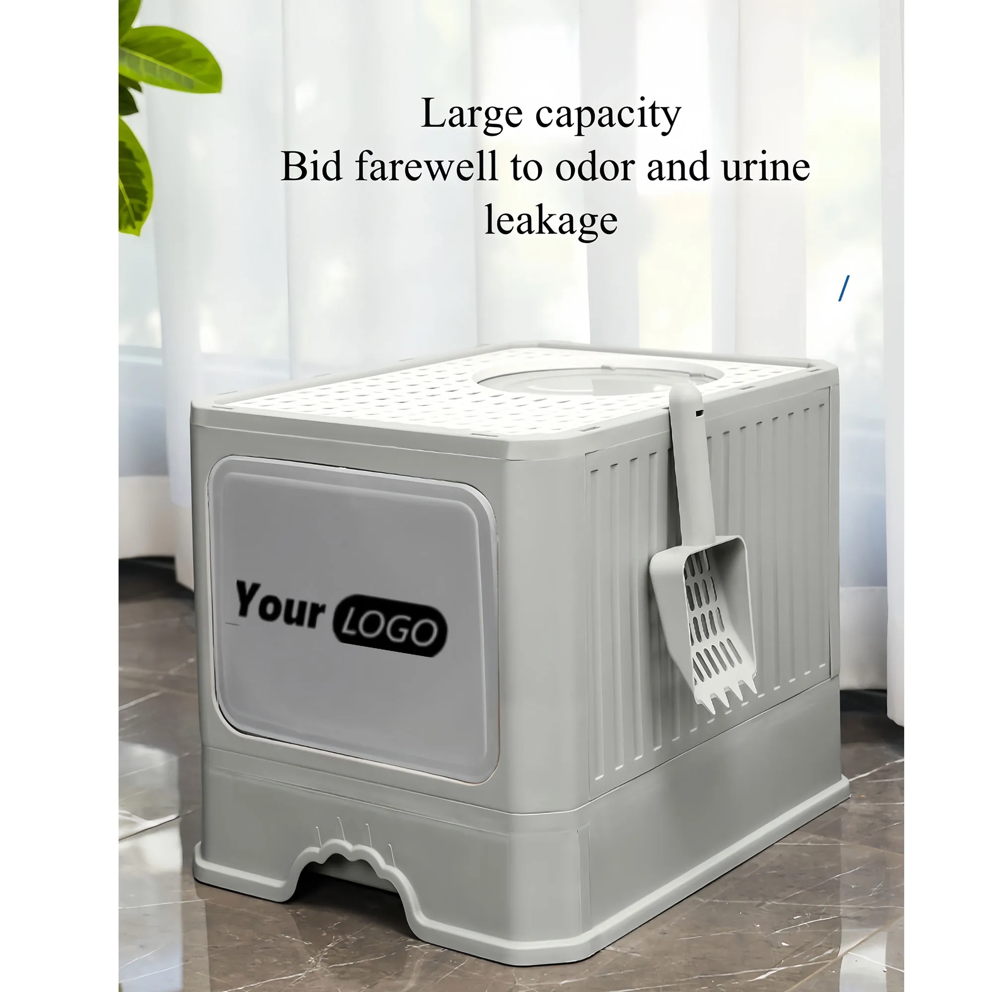 Premium Odor Control Cat Litter Box Anti Splash Design 4