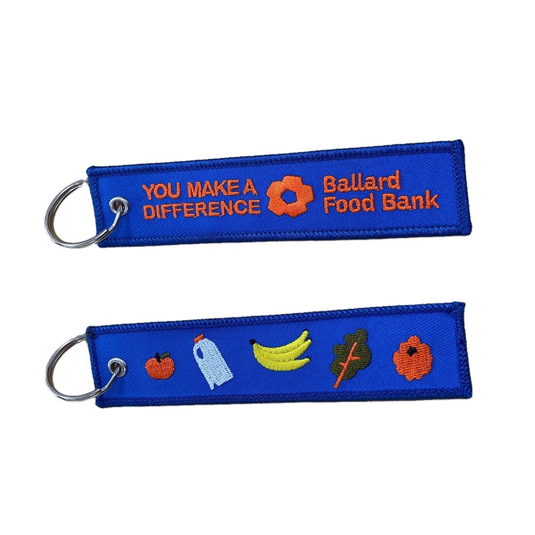 Double-Side Custom Embroided Key Chain 2