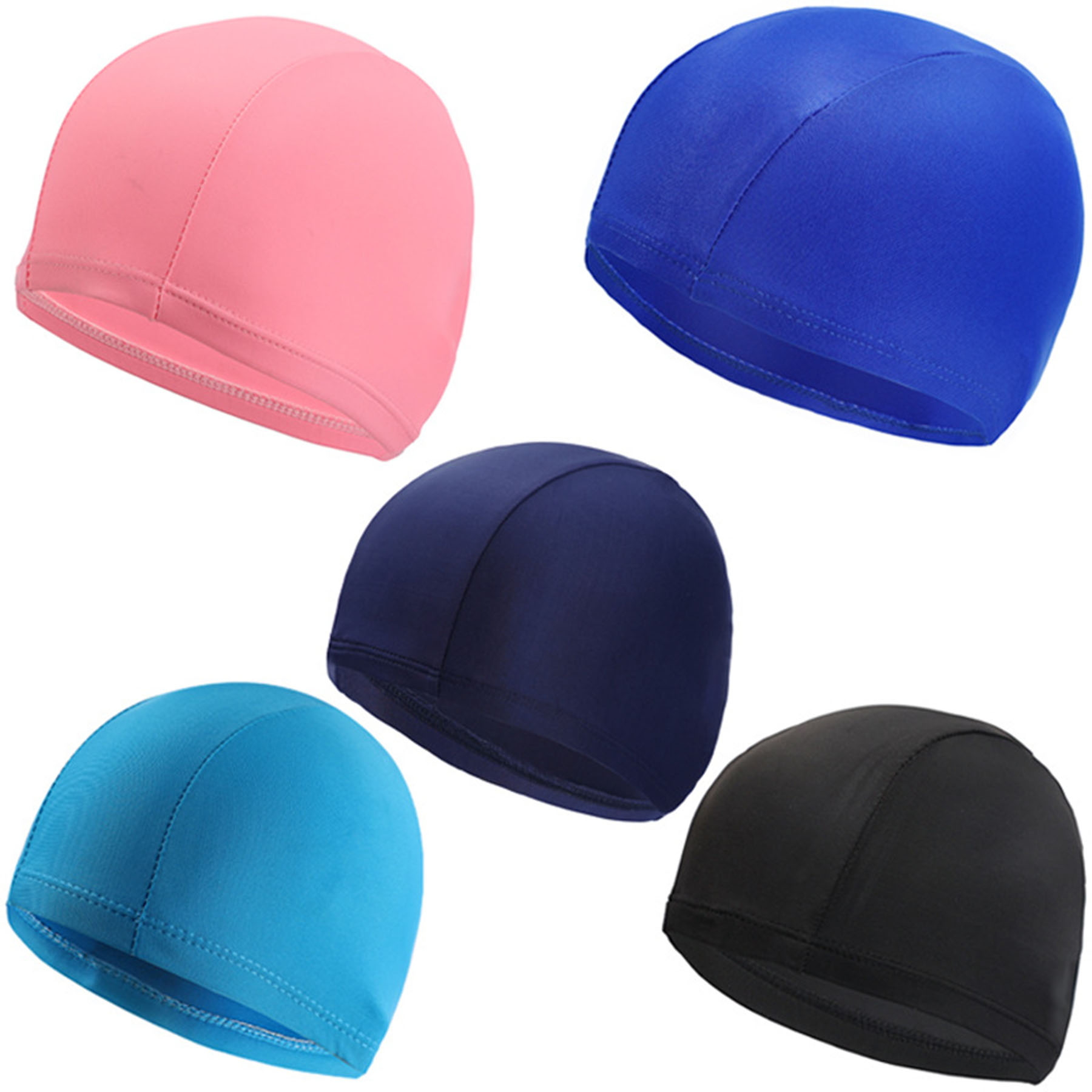 Solid Color Swimming Caps 3