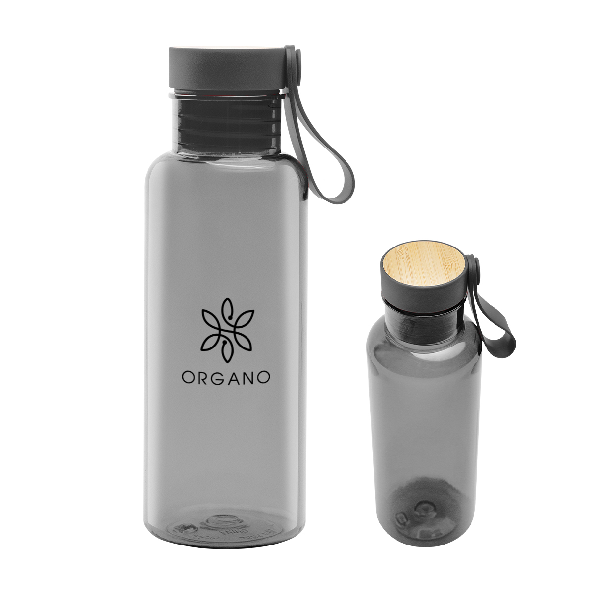 20 Oz. Case rPET Bottle with Bamboo Accent Lid and Silicone Easy Carry Handle 14