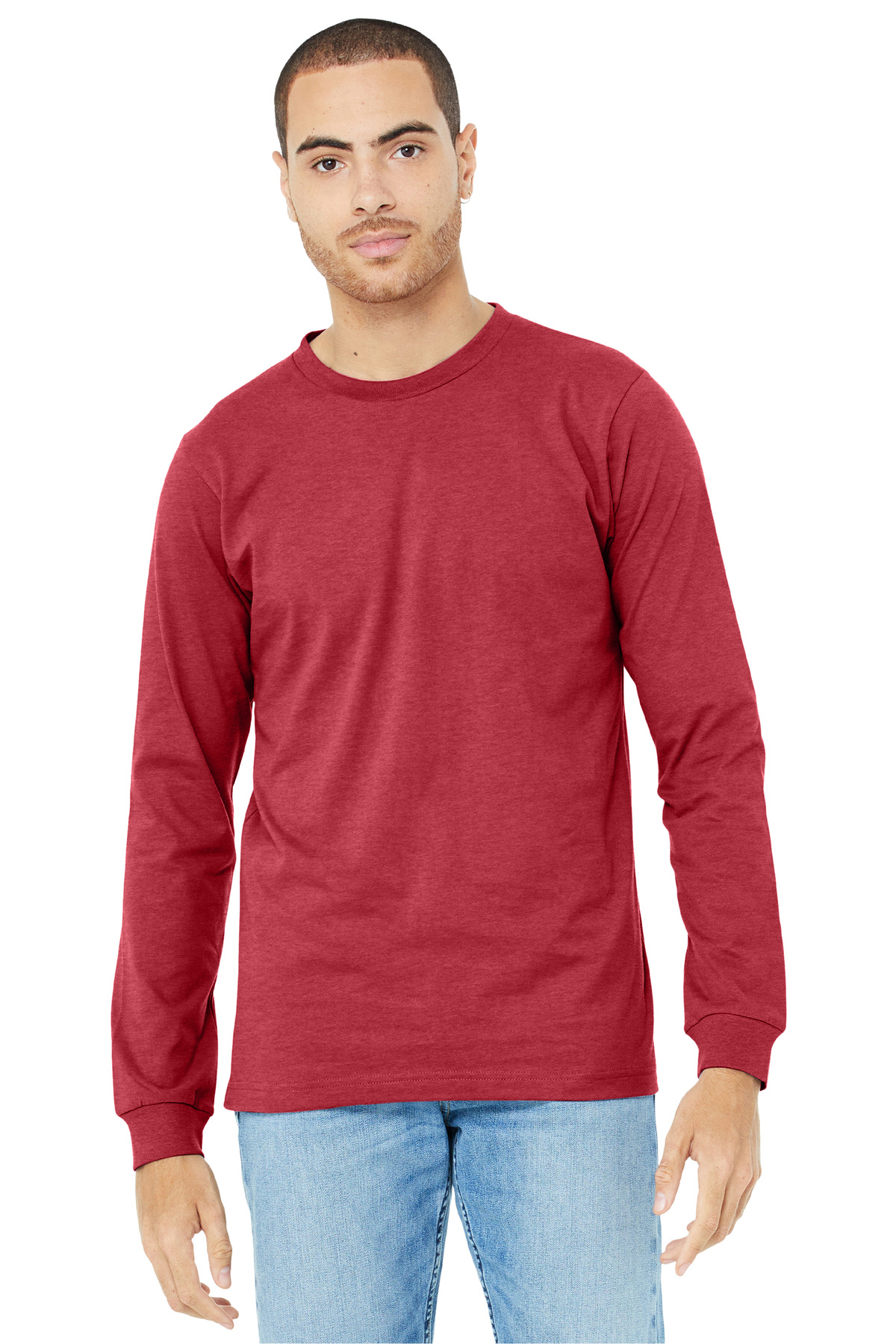 BELLA+CANVAS Unisex Heather CVC Long Sleeve Tee BC3501CVC 174